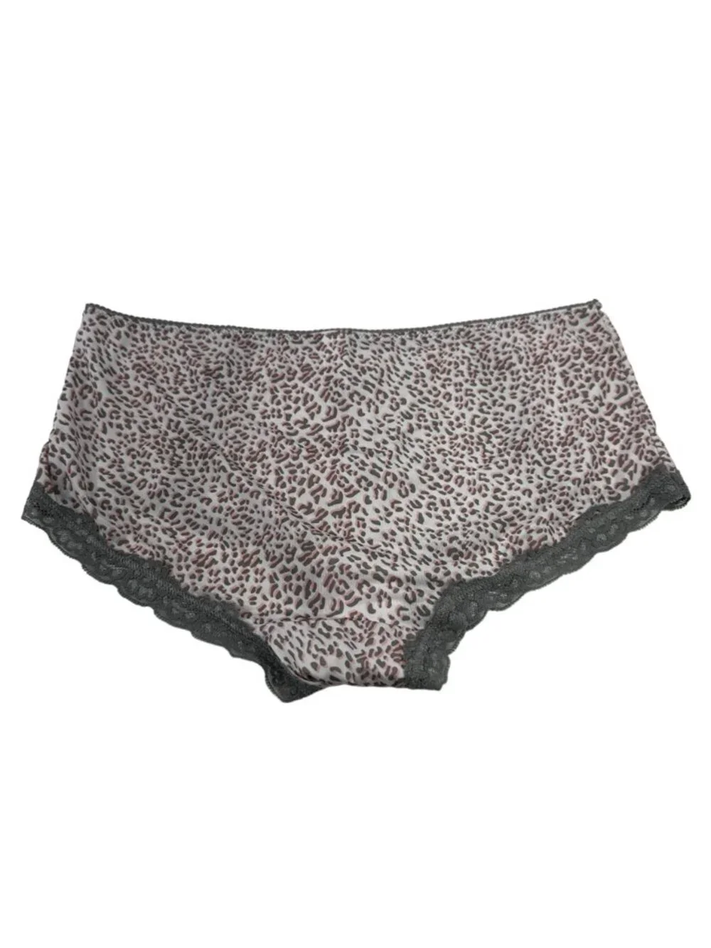 Unbranded Women's Size 7 Panty Brief Hipster Lace Leg Opening Animal Print NWOT